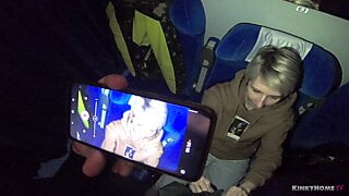 AMATEUR EX-TEEN SUCK COCK IN TRAIN TRIP with Epic Facial Cumshot Swallow!