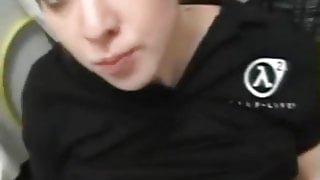 Female co-worker sucking a cock and cum swallow