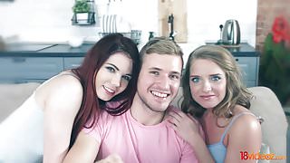 18 Videoz – Sofi Goldfinger – Fuck-loving teens share cock