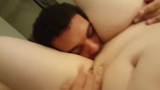 CUCKOLD – boyfriend cleans up after Friend mounts his slut