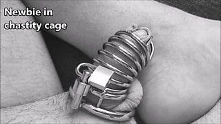 The gift for my cuckold husband : First chastity cage