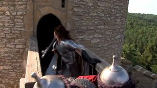 Theodora Ferreri has a gang bang in the castle