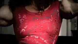 Female body-builder with incredibly tasty huge clit!