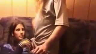 She sucks his friend