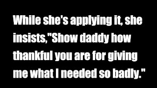 Sissy first time sucking cock TEXT STORY