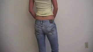 Kayden Krush Strip off her pants perfect body tits