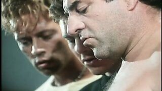 Very rough vintage gangbang with Rocco