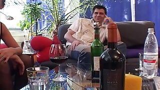 Old German lady in stockings getting her amazing ass covered with cum