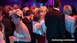 Bi club babes having public sex orgy