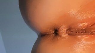 My first time having a buttplug in my tight anus