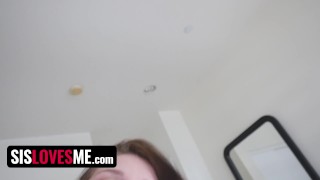 Step sis Megan Sage Rubs My Fat Dick On Her Big Booty And Makes Me Cum – SisLovesMe Full Scene