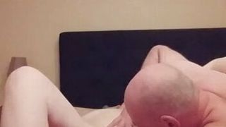 I like to lick my girl’s pussy and drive a dildo in, so it goes