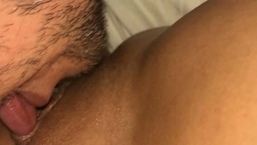 Licking my wifes wet nice pussy..