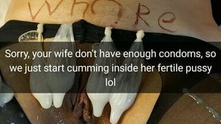 Condoms ran out, so we start cumming inside your wife!