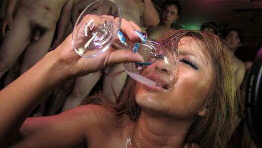 Japanese fuck doll, Kurea Muto got gangbanged last night, un