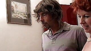 Pair of hot old swinger pigs meet two perverted young boyfriends who love group sex and the most obscene pleasure