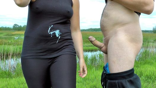 Wow he is cumming so fast again! A lot of cum on my shirt, how do i hide this?