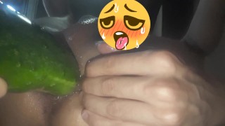 Cucumber anal gape destroyed ass