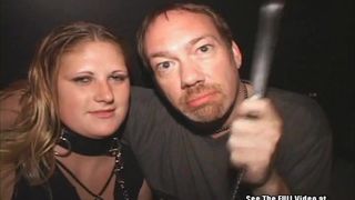 Blonde Freak On Leash Sperm Spray Theater Gangbang