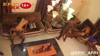 House family orgy party leads to pussy swap