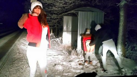 My husband’s friend fucks me as he drives me home