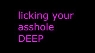 daddy licking on your pussy and asshole (audio only) ANA RIMMING MF DADDY TONGUING AND TASTING YOUR ASSHOLE