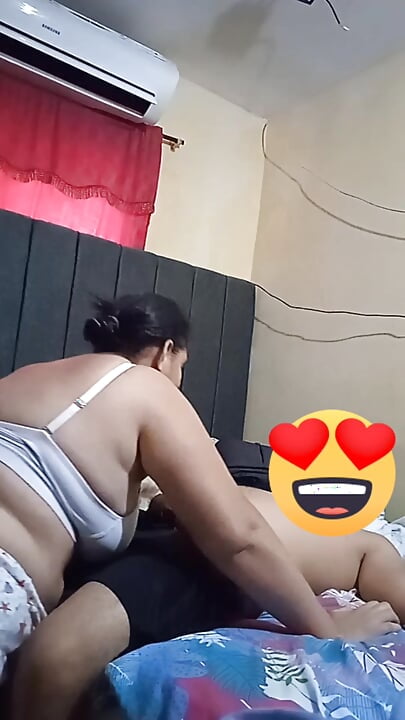 He invited my stepmom, a 45-year-old big-ass slut, to the house and I made her suck his cock.