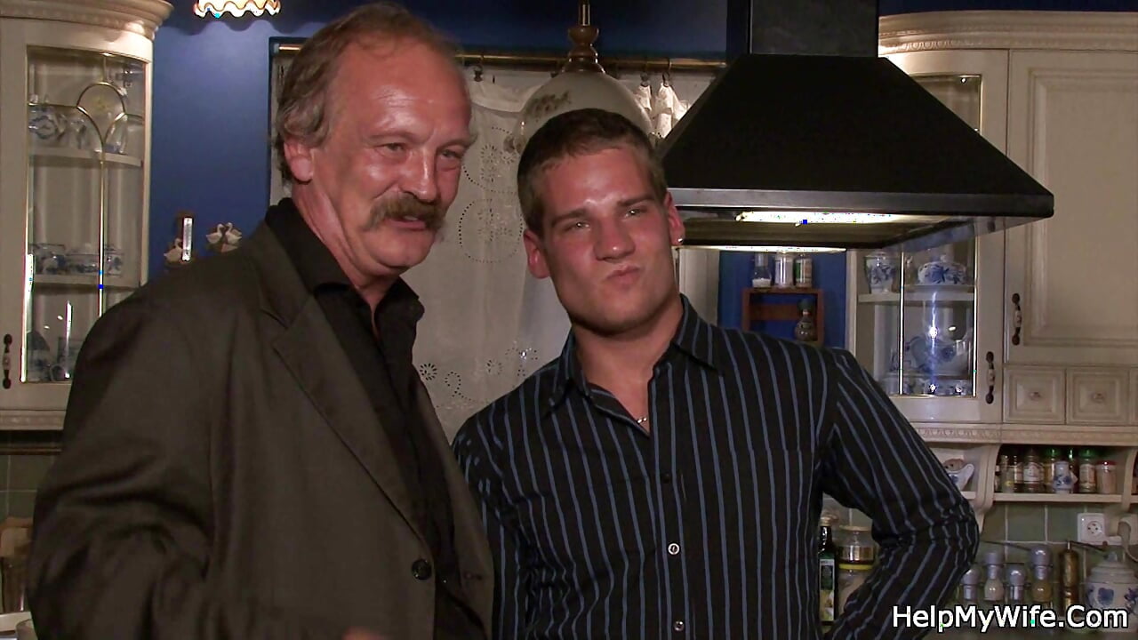 Old man ask him fuck his young wife