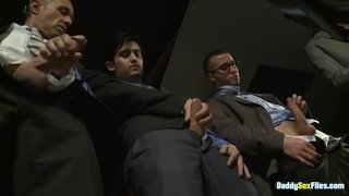 DaddysexFiles: Brock Rustin and JD Ryder join a bunch of working men craving for a big load